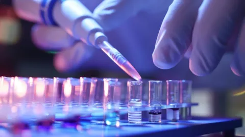 Laboratory technician preparing samples for IVDR-compliant in vitro diagnostic testing