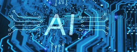 Artificial intelligence and machine learning concept