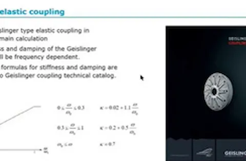 How to model the Geislinger type elastic coupling in Nauticus Torsional Vibration