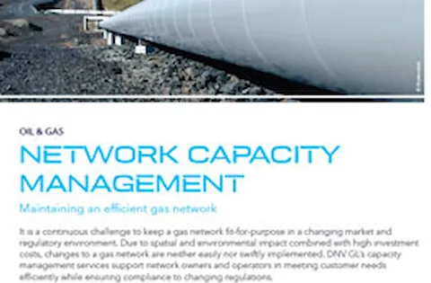 Gas network capacity management