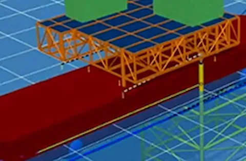 Sesam marine systems for simulation of deck mating