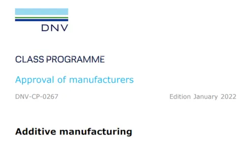 Class Programme (CP) - Additive manufacturing