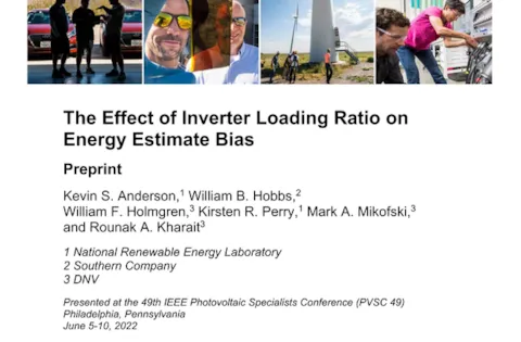 The Effect of Inverter Loading Ratio on Energy Estimate Bias