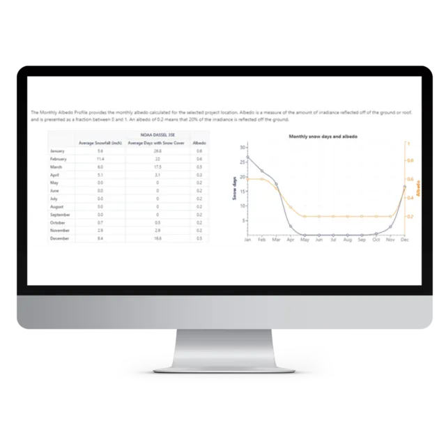 Indicative energy yield assessment for bifacial PV modules using ground albedo data in under 90 seconds with Solar Resource Compass