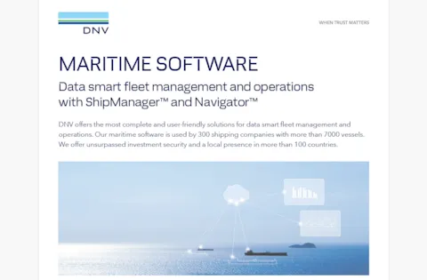 Maritime software overview flyer
