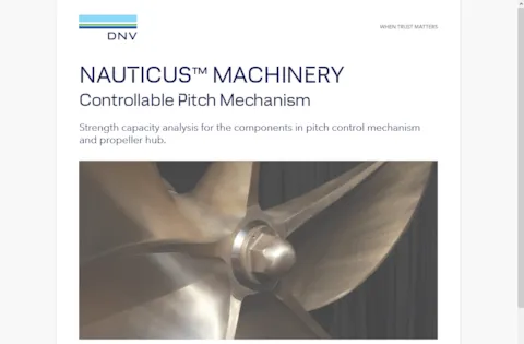 Nauticus Machinery - Controllable Pitch Mechanism