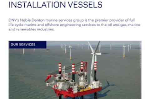 Jack-up and geotechnical section: Wind turbine installation vessels