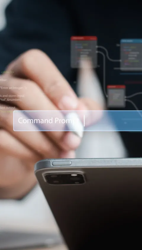 synergi life user graphics on tablet